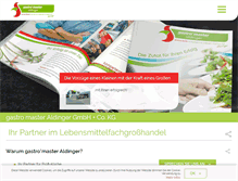 Tablet Screenshot of gastromaster-pf.de